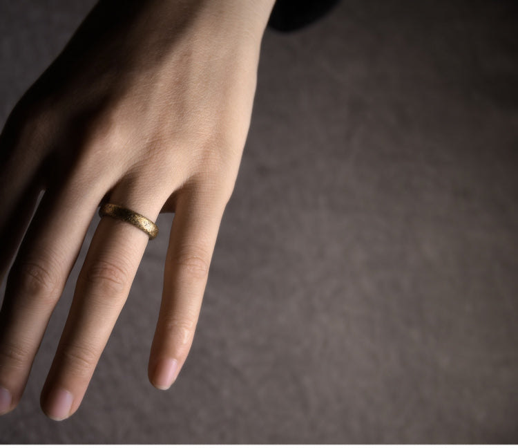 Original Design Open Ring for Women & Men – Vintage and Simple Couple’s Minimalist Copper Ring, Unisex Adjustable