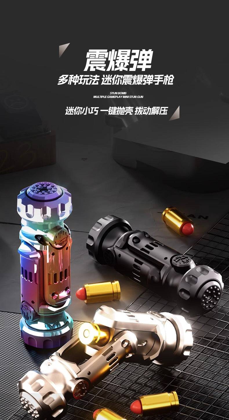 Explosive Tech Fidget Spinner - Stress Relieving Metal EDC Toy, Finger Push Play Gadget for Stress Relief & Fun