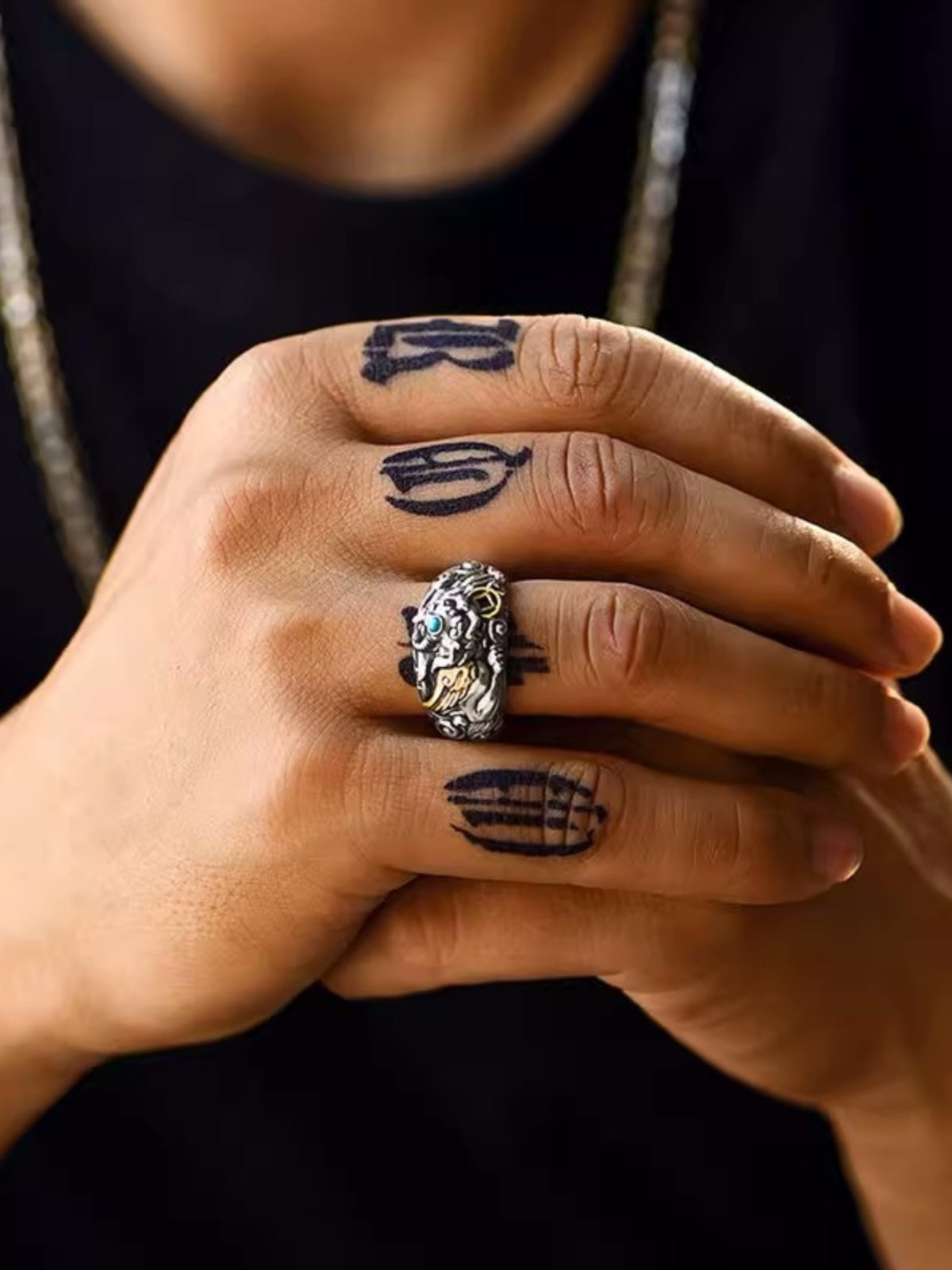925 Sterling Silver Pi Xiu Ring for Men, Adjustable Vintage Design, Wealth & Fortune Symbol, Unique & Original Craftsmanship
