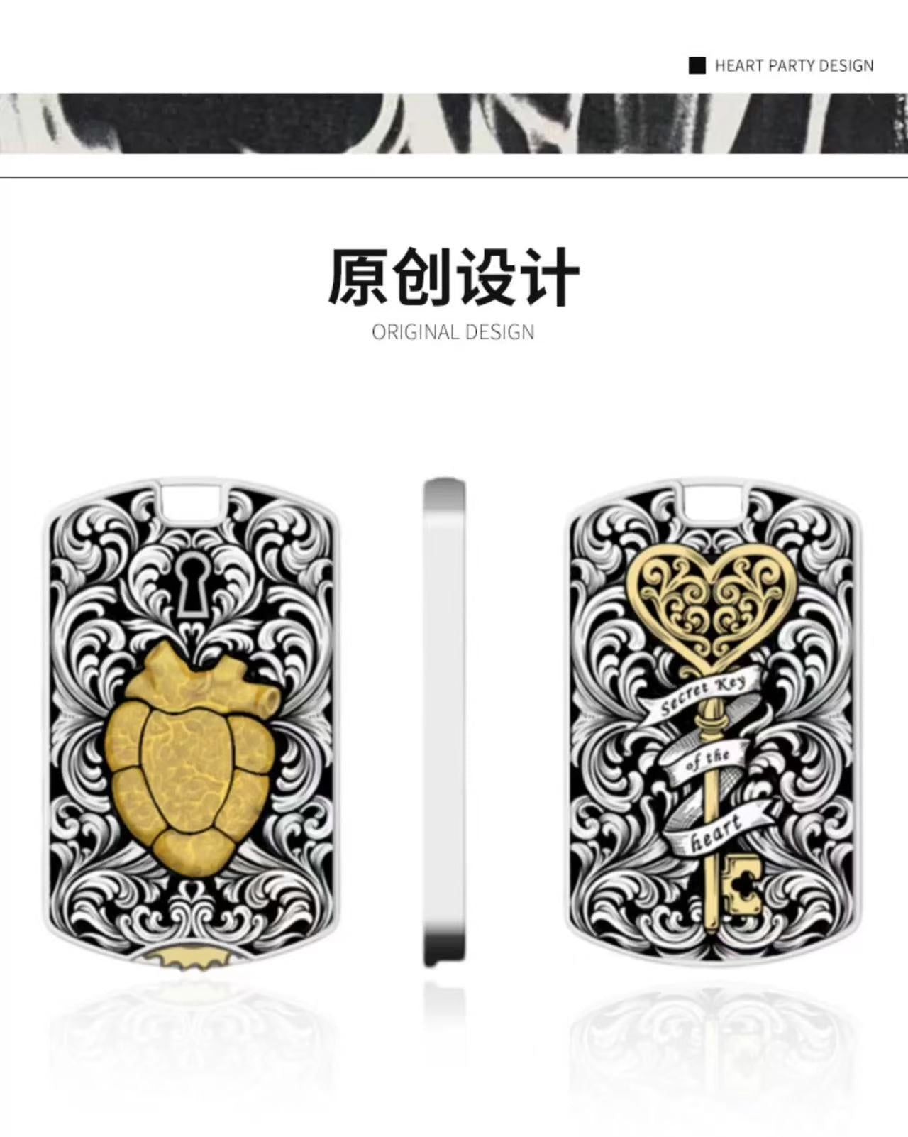 Original Shooting Punk Style Heartbeat Necklace