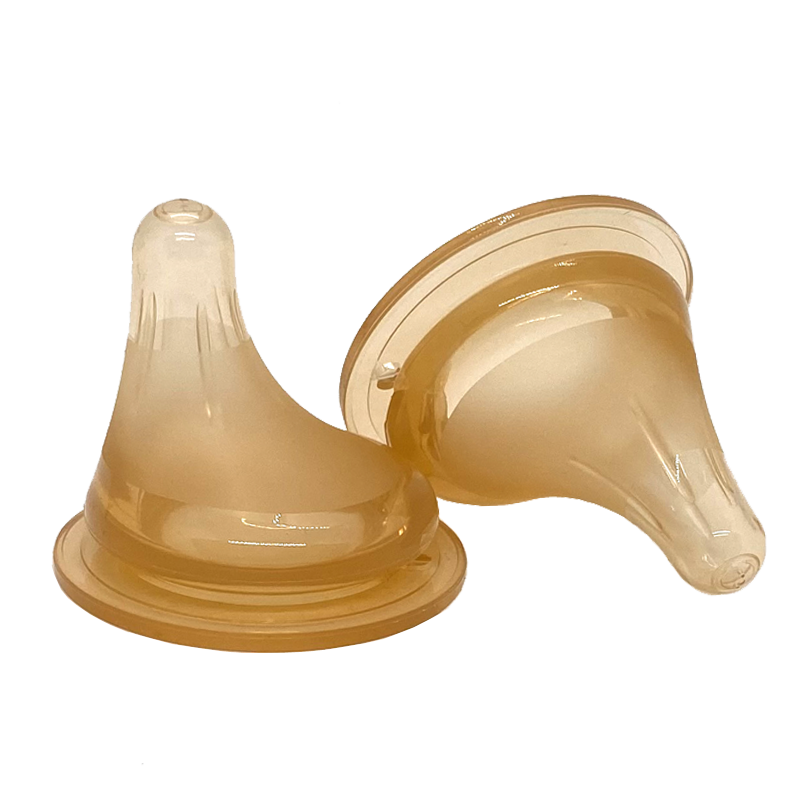 Partial center pacifier simulation breast milk solid feeling newborn baby centrifugal super soft anti-flatulence universal Beiqin wide diameter