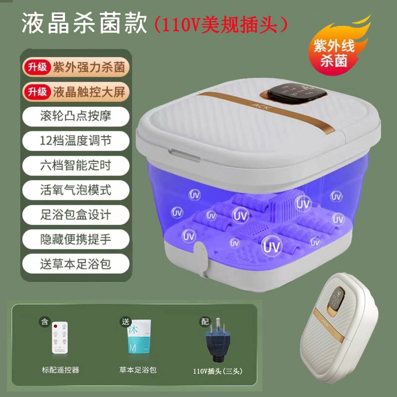 Foldable Portable Foot Spa Tub for Overseas Business Trips - Convenient Folding Footbath Bucket