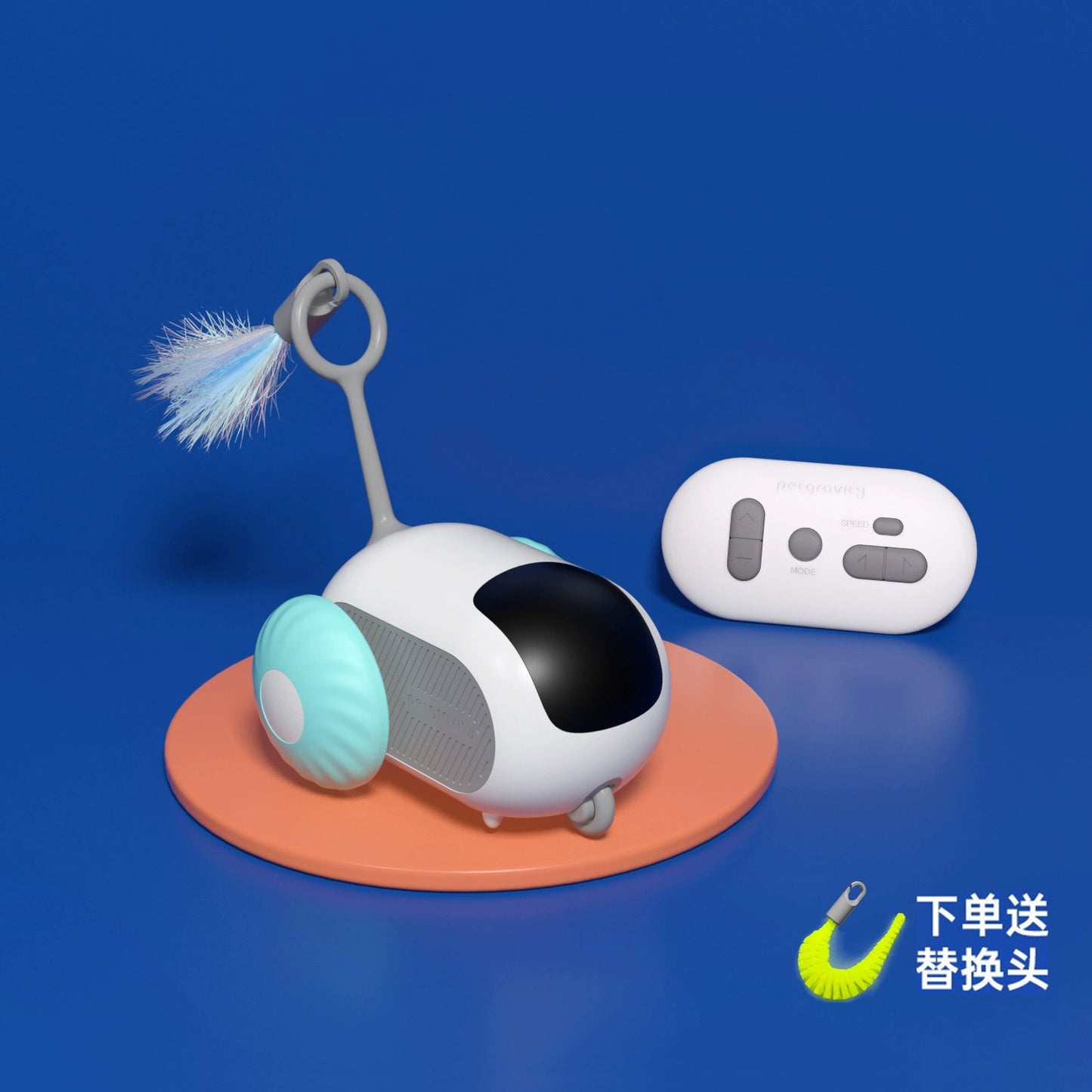 Interactive Cat Toy Set with Smart Running Car – Keep Your Kitty Active and Happy for Hours