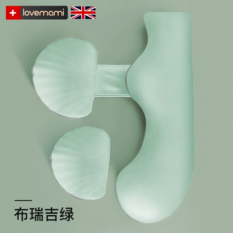 Ultimate Support and Comfort with Lovemami Slow Rebound Pregnancy Pillow - Ideal Waist Support Side Sleeping Pillow Belly Support Maternity Sleep Aid Side Sleeping Lumbar Pillow