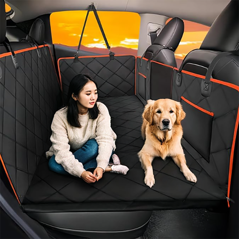 Threedogs Pet Car Seat Cover - Waterproof Dog Car Seat Protector for Back Seat, Dog Travel Mat with Anti-Dirty Design, Ideal Pet Car Bed