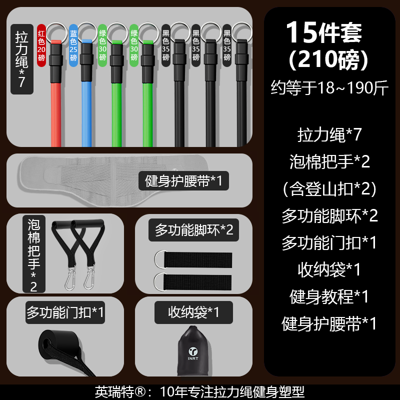 Heavy-Duty Home Gym Resistance Bands Set for Men, Strength Training Exercise Equipment with Pull Up Ropes and Chest Expander