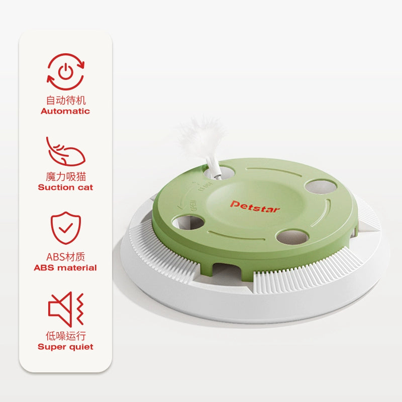 Interactive Smart Cat Toy with Automatic Mouse Catcher - Petstar Self-Entertainment Cat Toy for Boredom Relief and Mental Stimulation - Cat Wand Toy