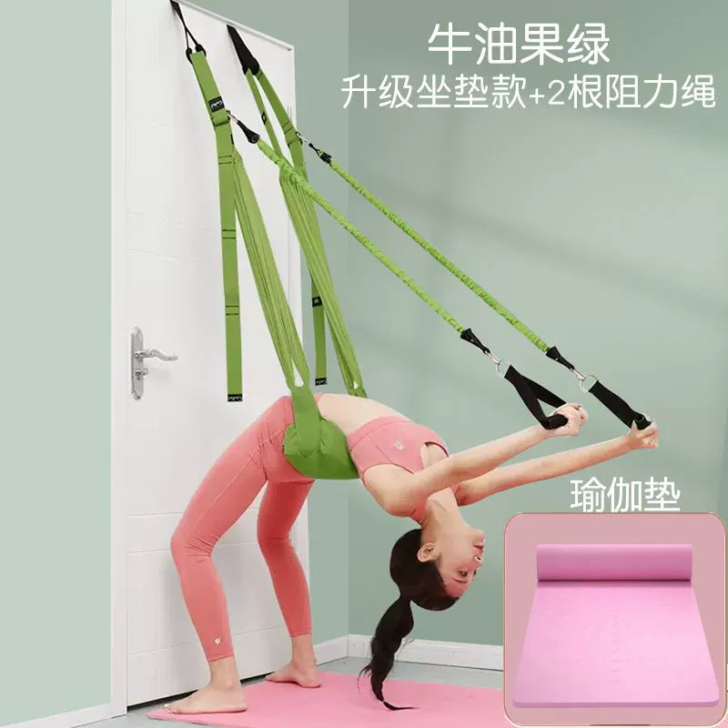 New Generation Yoga Inversion Backbend Trainer for Home Use, Aerial Yoga Stretch Strap Hanging Exercise Rope