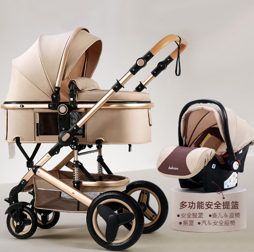 Versatile Baby Travel System: 4-in-1 Stroller, Reversible Seat, Carrycot, Infant Car Seat, and 3-in-1 Pushchair