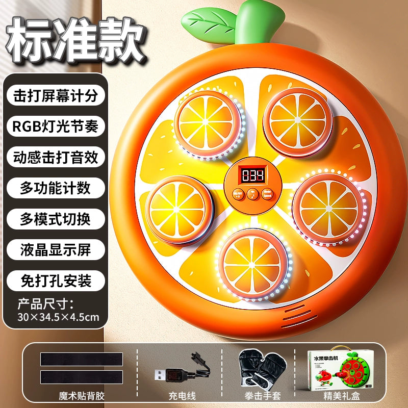 Interactive Music Boxing Target Wall for Kids Play Indoor Training Toys Boys 8 Girls 6