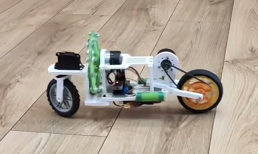 DIY Self-Balancing Robot Bicycle Project: 3D Print Files (STL) + Code + Schematics