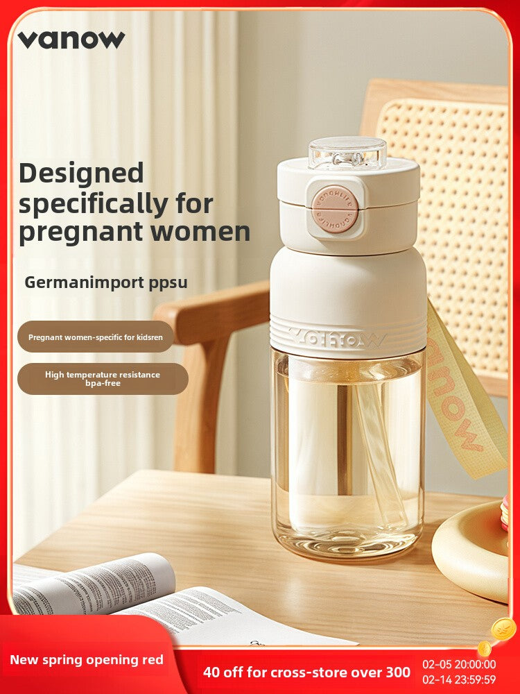The Ultimate PPSU Water Bottle for Pregnant and Nursing Moms - Keep Your Drinks Hot or Cold on-the-go