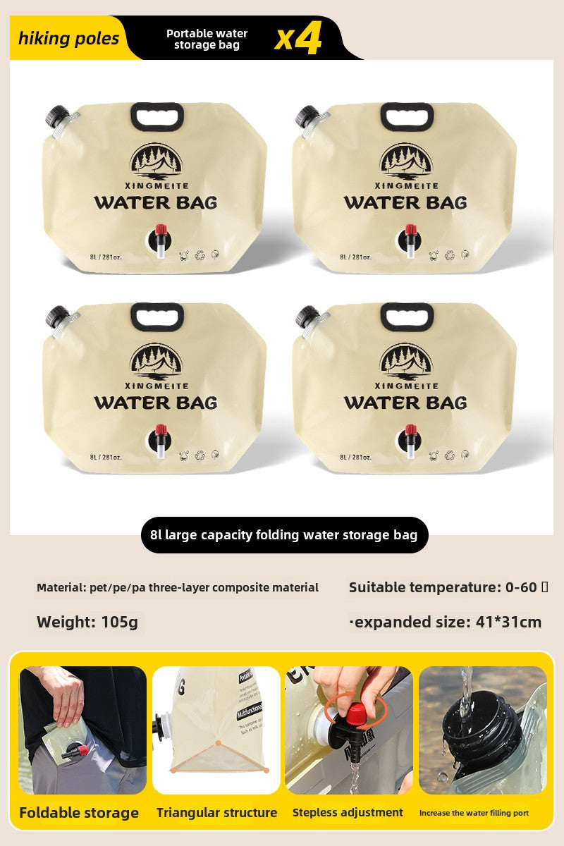 Ultimate Camping Essential: Large Capacity Portable Water Bag for Outdoor Adventures