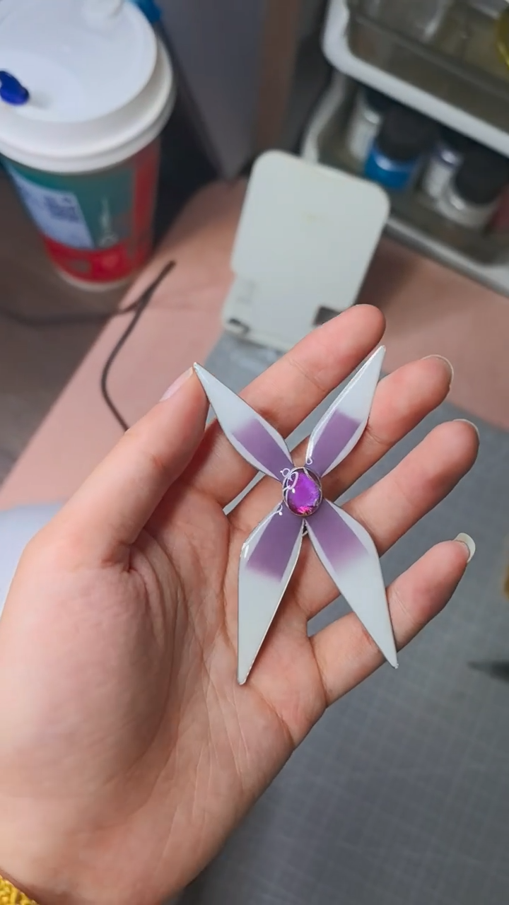 Handmade Butterfly Miraculous Brooch - Hawk Moth / Gabriel Agreste Cosplay Prop Replica