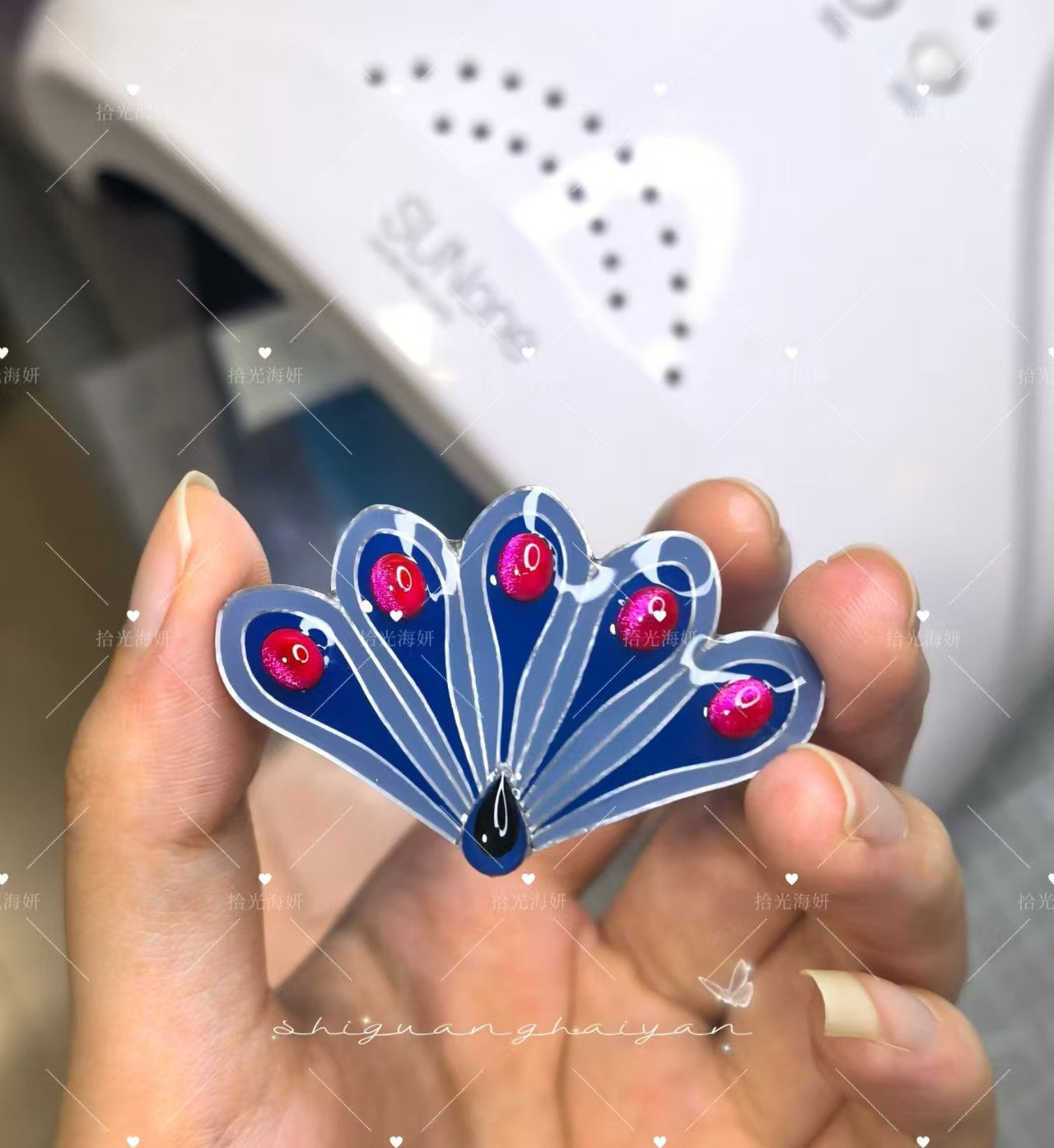 Peacock Miraculous Brooch Pin - Highly Detailed Transformed Mayura Cosplay Prop (Handmade Resin)
