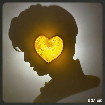 Custom Silhouette Shadow Night Light - Personalized Photo Projection Lamp