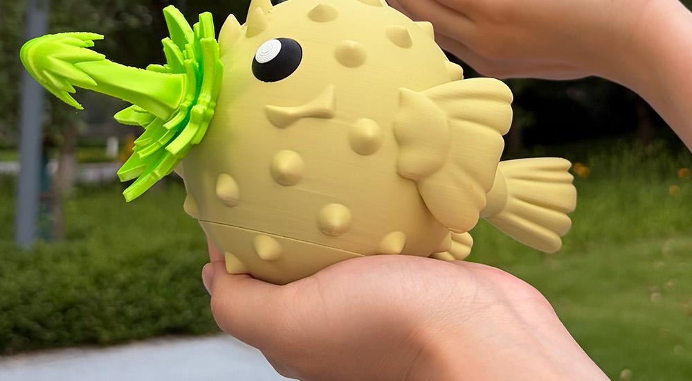 Uncle's Magic Pufferfish Prop | Jackie Chan Adventures Replica | Magnetic "Pew-Pew" Beam