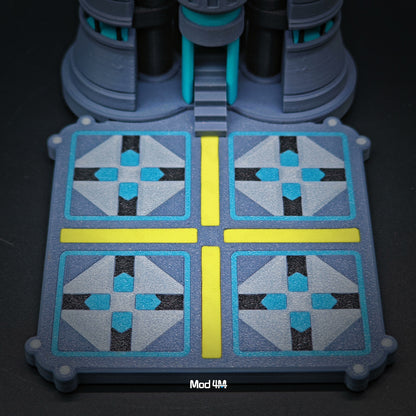 Sci-Fi Air Command Base: Wireless Phone Charger with Motorized Radar & LED Lights
