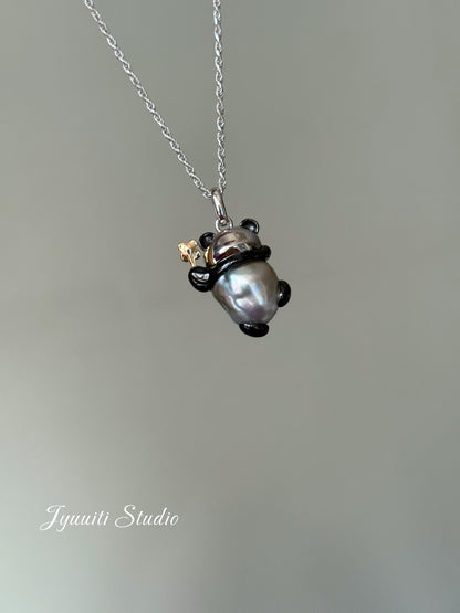 The Zen Panda: Baroque Pearl Necklace