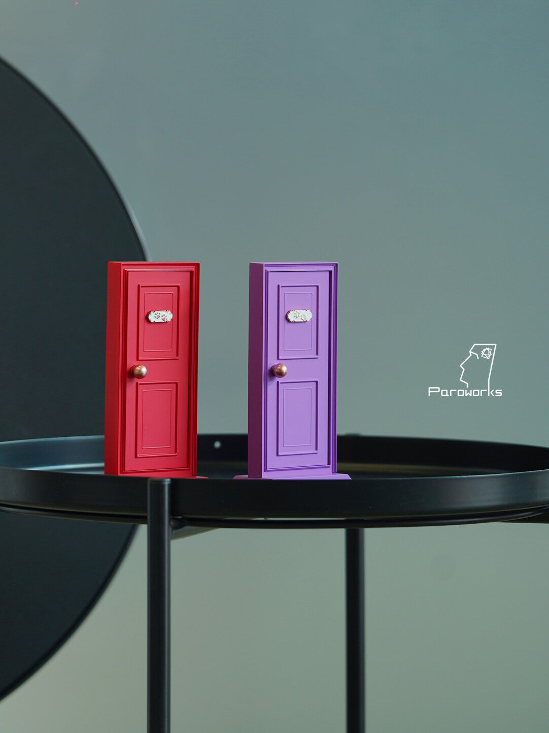 "Open The Door" Interactive LED Night Light | Miniature Door Desk Lamp for Room Decor