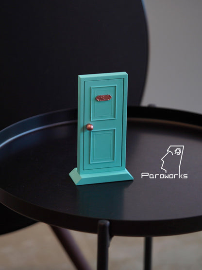 "Open The Door" Interactive LED Night Light | Miniature Door Desk Lamp for Room Decor