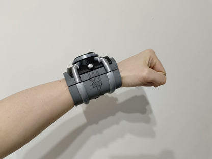 Alien Hero Transformation Watch Prop - Spring-Loaded Pop-Up with Magnetic LEDs (V1 Style)