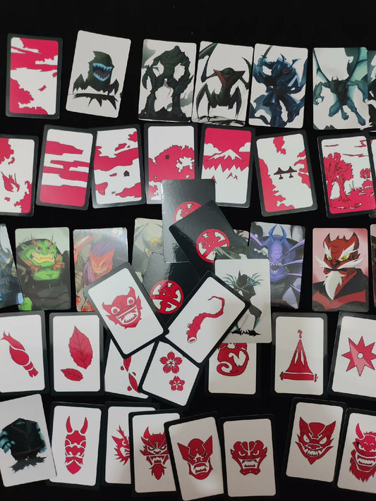 Mystic Oni Demon Mask Hanafuda Cards Set - 54 Pcs Limited Edition