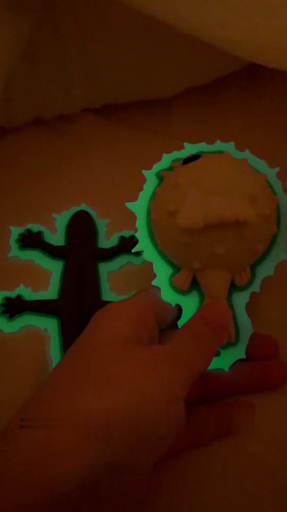 Glow-in-the-Dark Uncle's Blowfish - Handcrafted Magic Prop
