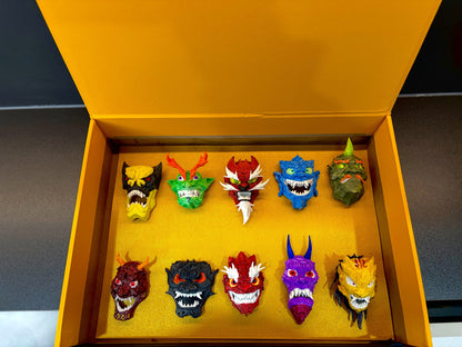 The Complete Set of 10 Shadowkhan Masks