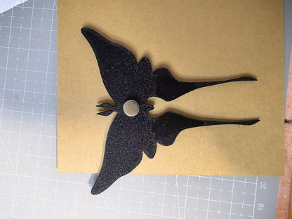 Hand-Painted Butterfly Miraculous Brooch | Hawk Moth Cosplay Prop