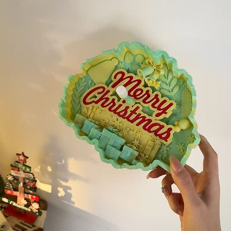 erry Christmas Magic Shadow Night Light - Santa & Tree Projection