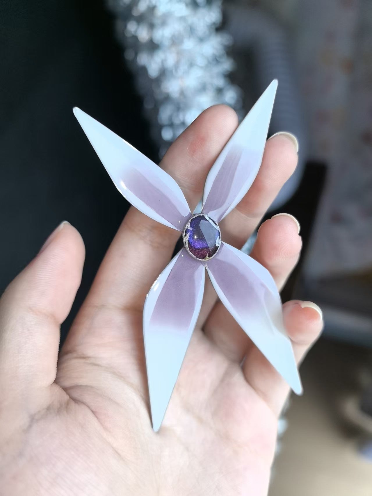 Handmade Butterfly Miraculous Brooch - Hawk Moth / Gabriel Agreste Cosplay Prop Replica