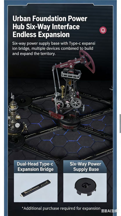 Industrial City Series: Mechanical Oil Pumpjack