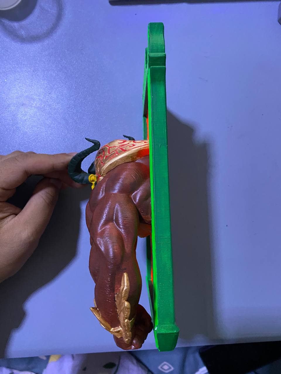1/1 Exclusive: The Earth Demon Portal Figure | UV Glow Custom Desk Art