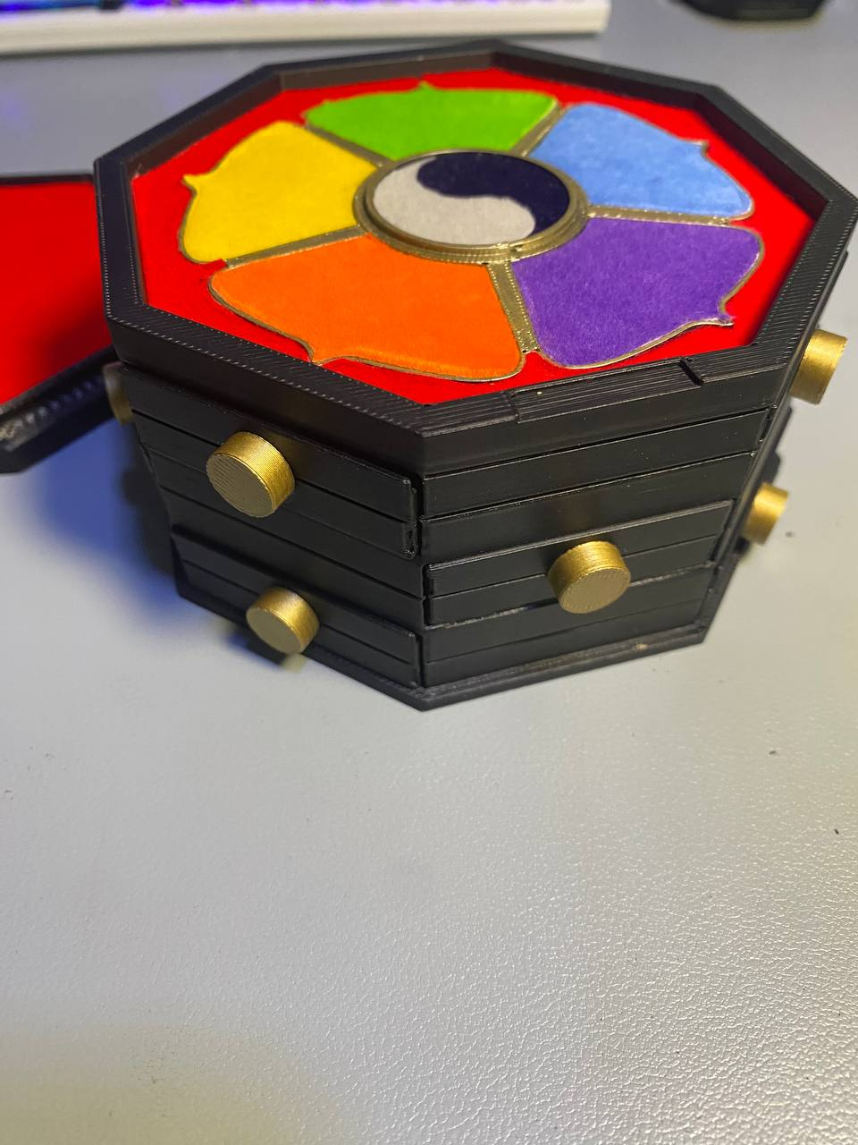 Handcrafted Mini Miracle Box | Functional Secret Jewelry Box with Drawers | 3D Printed Collectible