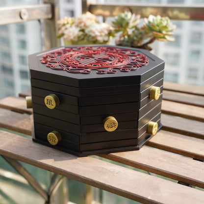 Master Fu's Chinese Miracle Box Replica - Miraculous Ladybug Cosplay Prop (25cm)