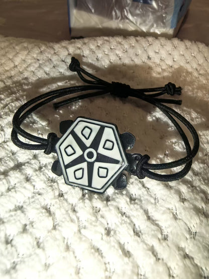 Glow-in-the-Dark Turtle Miraculous Bracelet - Carapace Cosplay Prop (Handmade Resin)