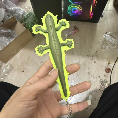 Nostalgic Magic Chi Lizard Prop | Glow-in-the-Dark Keychain & Bag Pendant