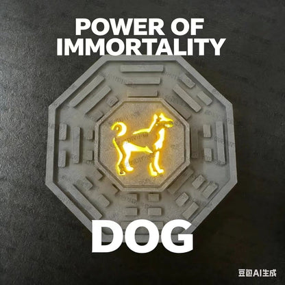 Upgraded Version - 12 Zodiac Talismans Set with Wireless Charging Disc