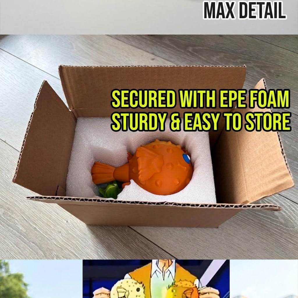 Uncle's Magic Pufferfish Prop | Jackie Chan Adventures Replica | Magnetic "Pew-Pew" Beam