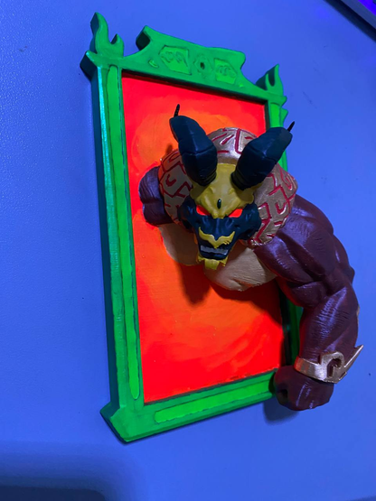 1/1 Exclusive: The Earth Demon Portal Figure | UV Glow Custom Desk Art