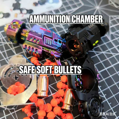 Agent PZ Cyberpunk Tactical Fidget Blaster | Alloy Slider & Spinner Toy