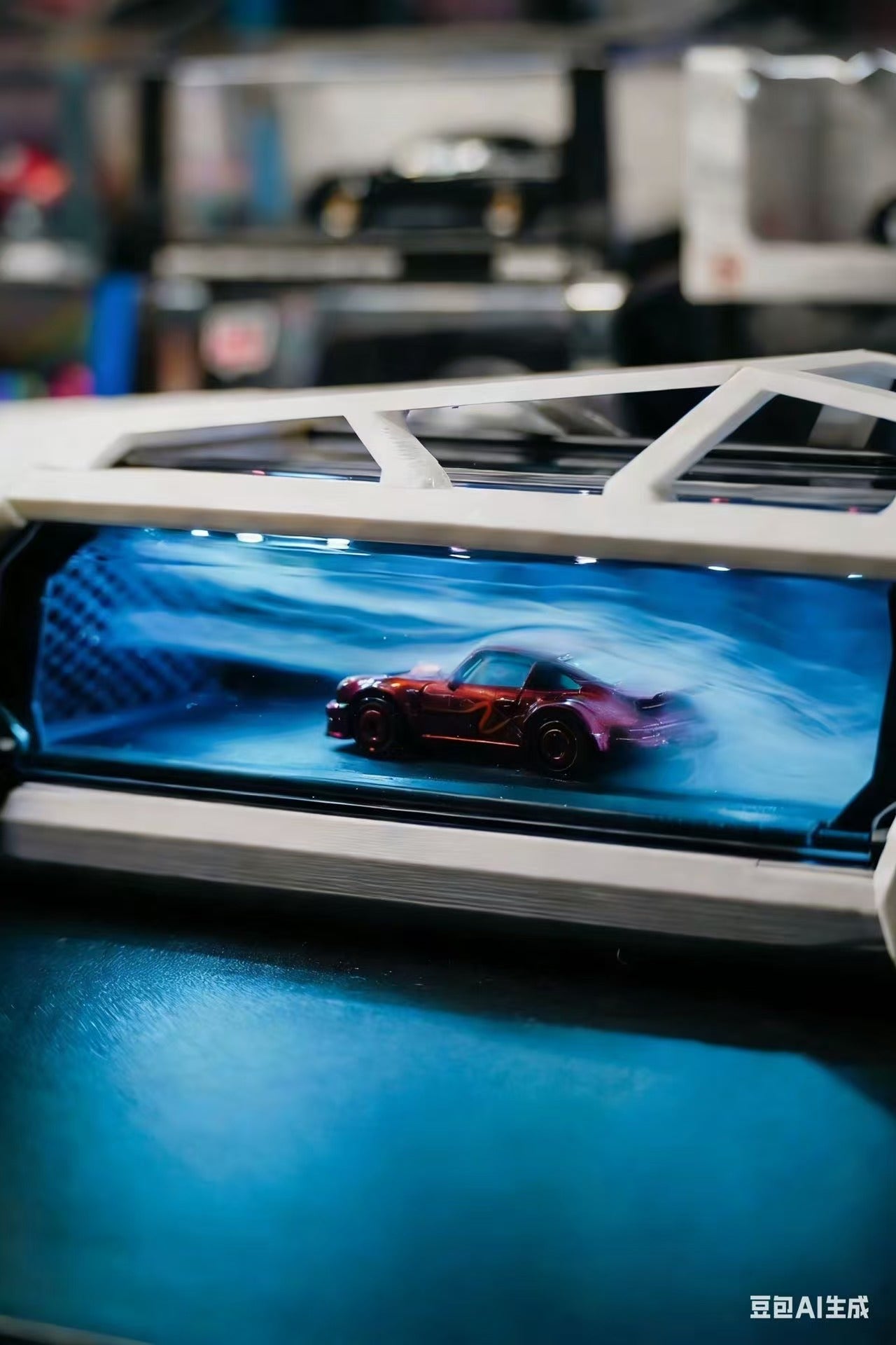 RindWind T1 Smart Wind Tunnel: App-Controlled Fog Display with Speedometer & Sound Effect