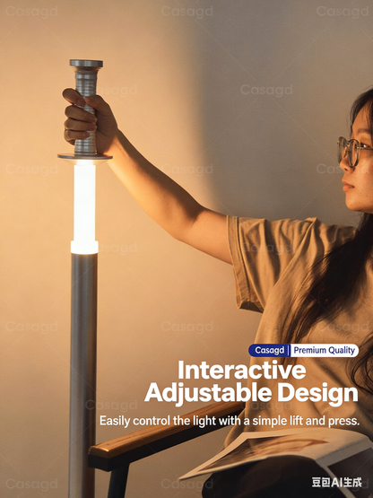 Minimalist Sword Floor Lamp - Interactive Adjustable Ambient Lighting