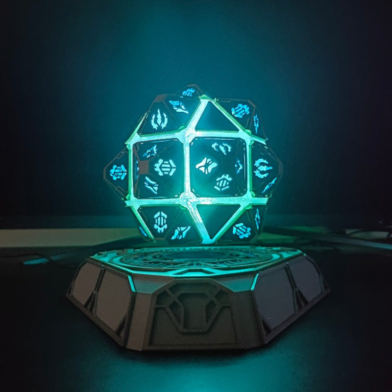 Levitating Hextech Core: Sci-Fi Desktop Art & Tech Gift for Men