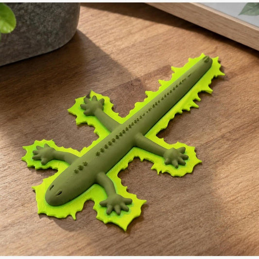 Nostalgic Magic Chi Lizard Prop | Glow-in-the-Dark Keychain & Bag Pendant