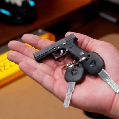 1:3 Scale Miniature G17 Model Fidget Toy | Metal Shell Ejecting Keychain (Non-Firing Replica)