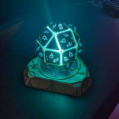 Levitating Hextech Core: Sci-Fi Desktop Art & Tech Gift for Men