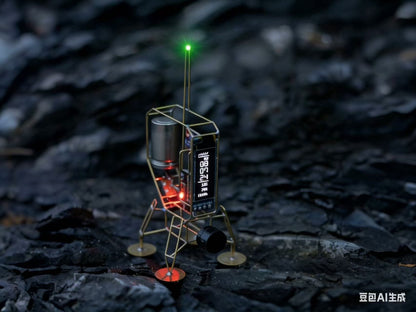 Mars Explorer Lander: Wi-Fi Smart Clock & Weather Station (Handcrafted Metal Art)