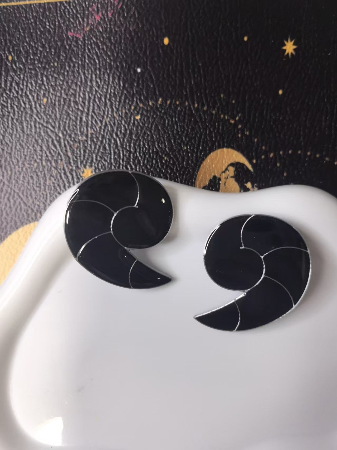Goat Miraculous Hair Clips - Caprikid Cosplay Prop (Pair, Handmade Resin)